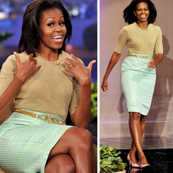 J crew pencil green dot skirt size 2 - Picture 6 of 6